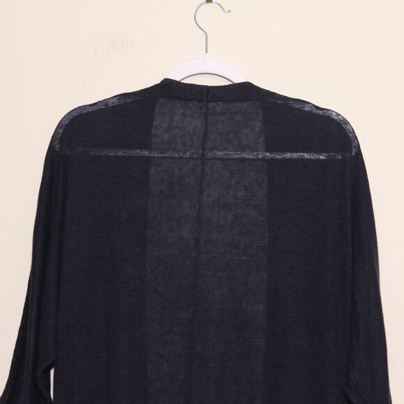 Poetry Fine Linen Open Front Long Cardigan Size 2 - Picture 6 of 10